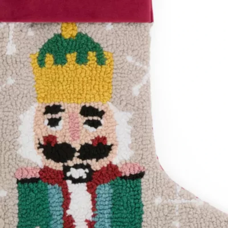North Pole Trading Co. Nutcracker Punch Christmas Stocking