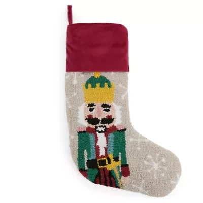 North Pole Trading Co. Nutcracker Punch Christmas Stocking