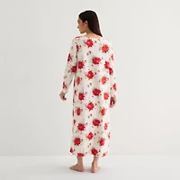 Adonna Womens V Neck Long Sleeve Nightgown