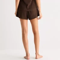Ambrielle Womens Rib Pajama Shorts
