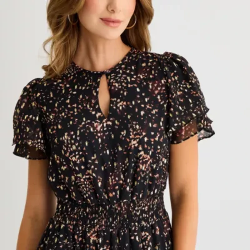 Sam And Jess Womens Short Sleeve Maxi Dress