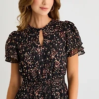 Sam And Jess Womens Short Sleeve Maxi Dress