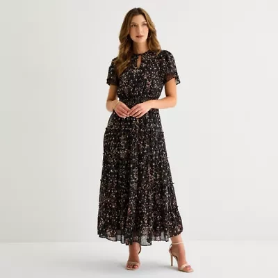 Sam And Jess Womens Short Sleeve Maxi Dress