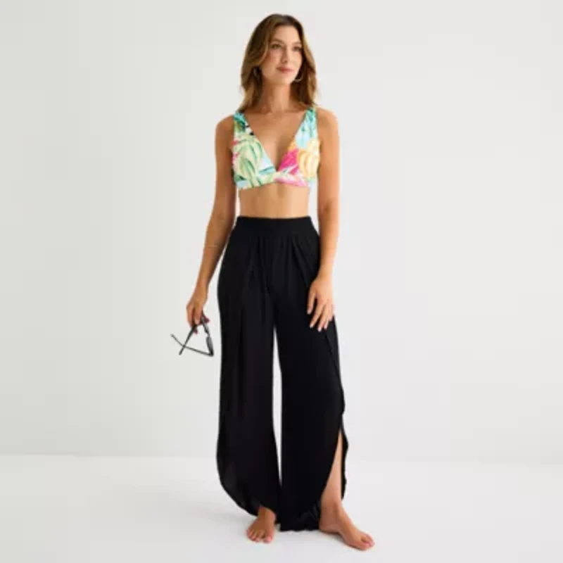 Mynah Womens Breathable Pants Swimsuit Cover-Up