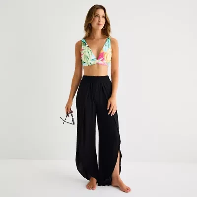 Mynah Womens Breathable Pants Swimsuit Cover-Up