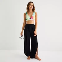 Mynah Womens Breathable Pants Swimsuit Cover-Up