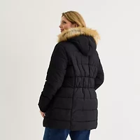 St. John's Bay Womens Plus Heavyweight Puffer Jacket