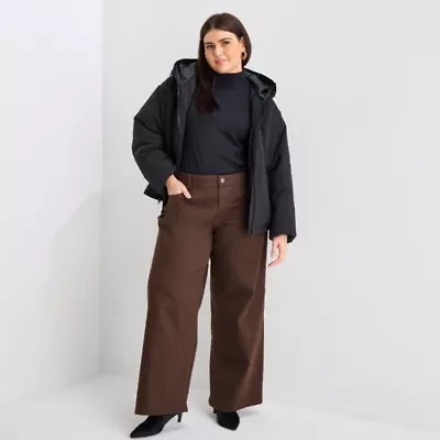 a.n.a Womens Heavyweight Plus Puffer Jacket