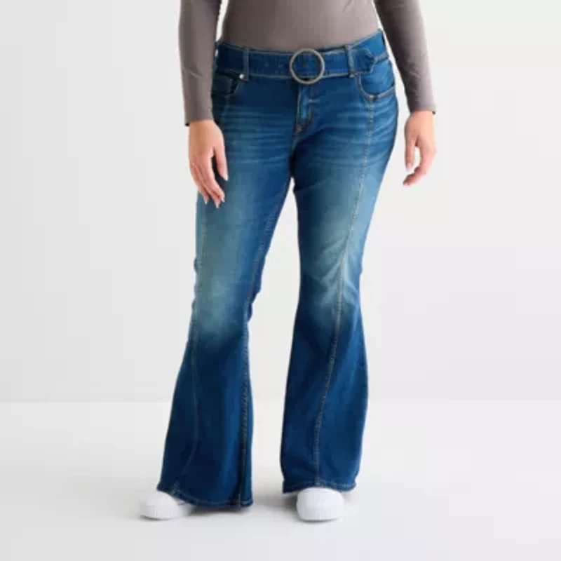 Arizona - Juniors Womens Low Rise Flare Leg Jean