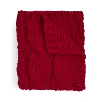 North Pole Trading Co. Chunky Cable Knit Throw