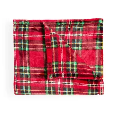 North Pole Trading Co. Holiday Velvet Plush Lightweight Throw