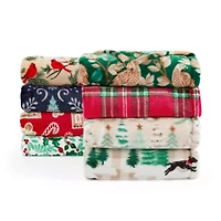North Pole Trading Co. Holiday Velvet Plush Throw