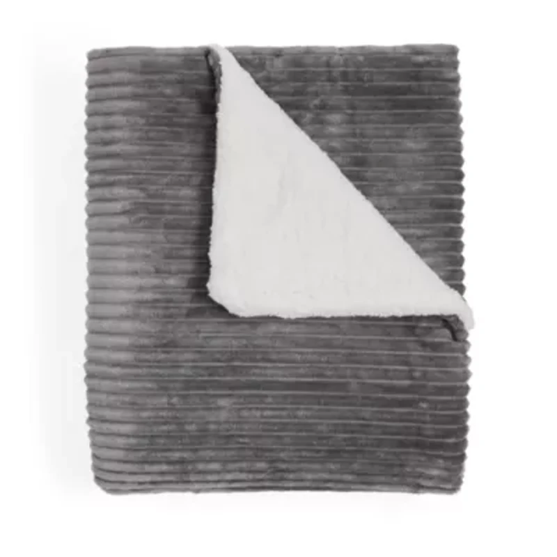 North Pole Trading Co. Mink To Sherpa Reversible Throw