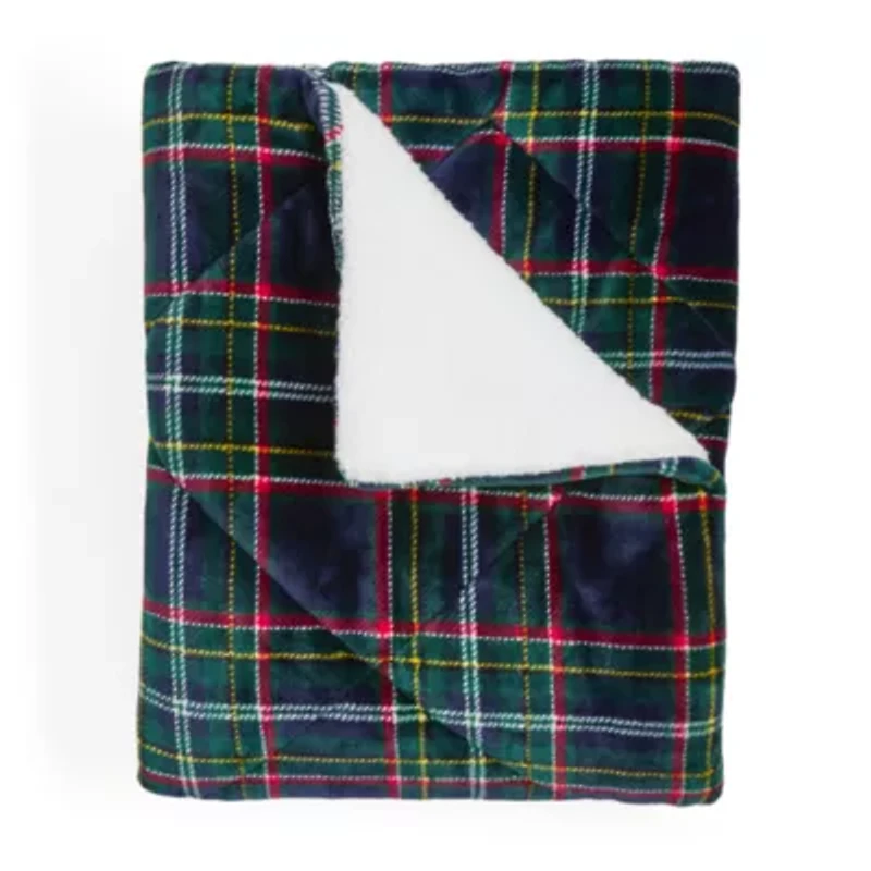 North Pole Trading Co. Mink To Sherpa Reversible Throw