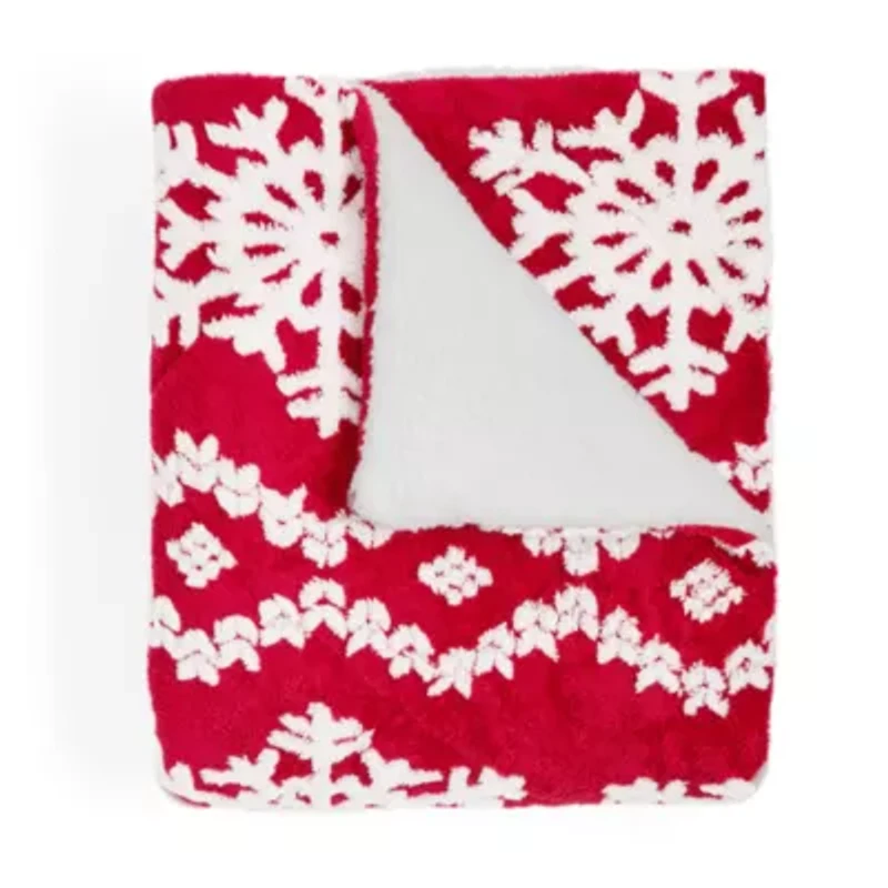 North Pole Trading Co. Mink To Sherpa Reversible Throw