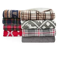 North Pole Trading Co. Mink To Sherpa Reversible Throw