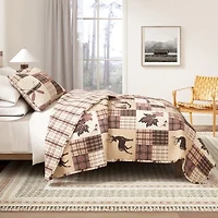 Linery Lodge Mosaic Reversible Quilt Set