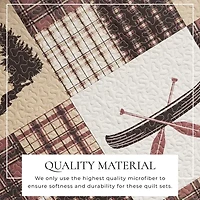 Linery Lodge Mosaic Reversible Quilt Set