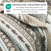 Linery Animal Stripe Reversible Quilt Set