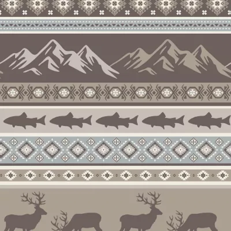 Linery Animal Stripe Reversible Quilt Set