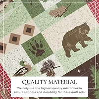 Linery Animal Mosaic Reversible Quilt Set