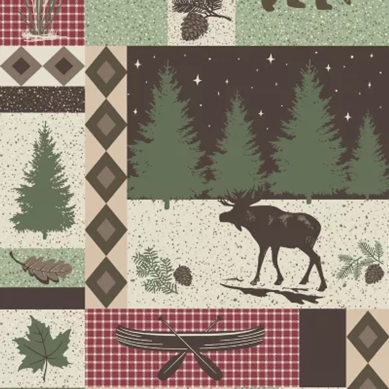 Linery Animal Mosaic Reversible Quilt Set