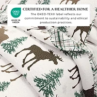 Linery Moose Trees Reversible Quilt Set