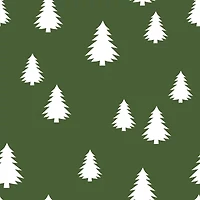 Linery Lodge Green Trees Reversible Quilt Set