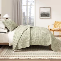 Linery Rustic Bear Reversible Quilt Set