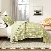 Linery Lodge Forest Reversible Quilt Set