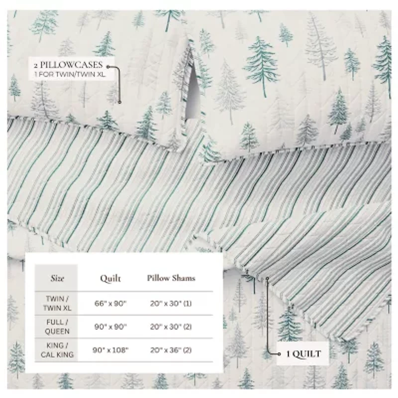 Linery Rustic Winter Quilt Set