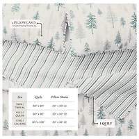 Linery Rustic Winter Quilt Set