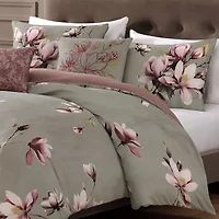Bebejan Purple Lilies 5-pc. Midweight Reversible Comforter Set