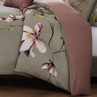 Bebejan Purple Lilies 5-pc. Midweight Reversible Comforter Set