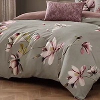 Bebejan Purple Lilies 5-pc. Midweight Reversible Comforter Set