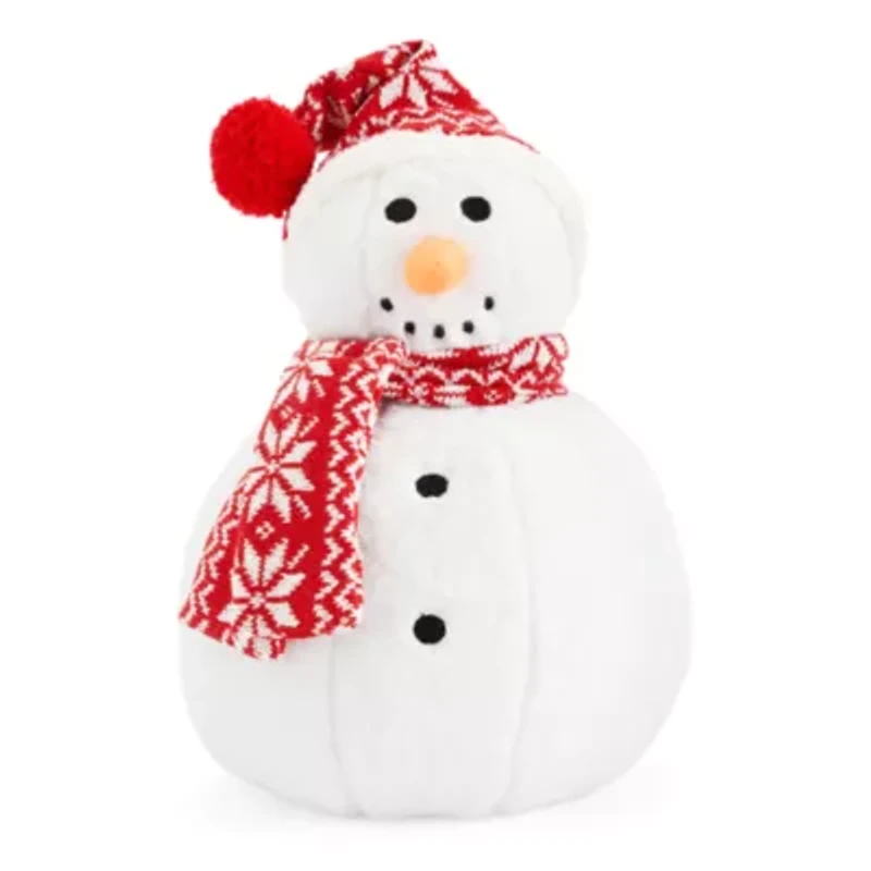 North Pole Trading Co. Snowman Figural Throw Pillow