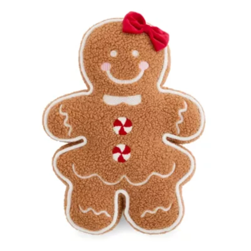North Pole Trading Co. Gingerbread Girl Figural Throw Pillow