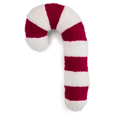 North Pole Trading Co. Candy Cane Figural Throw Pillow