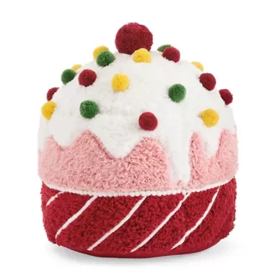 North Pole Trading Co. Cupcake Throw Pillow