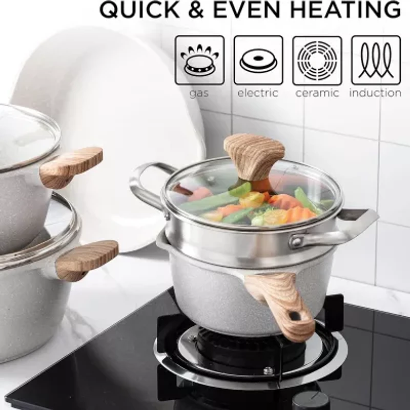 Country Kitchen 11-pc. Durable Non-Stick Cookware Set