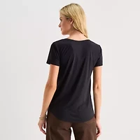 a.n.a Womens Scoop Neck Short Sleeve T-Shirt