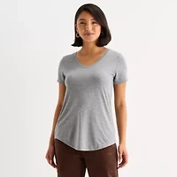a.n.a Womens Scoop Neck Short Sleeve T-Shirt