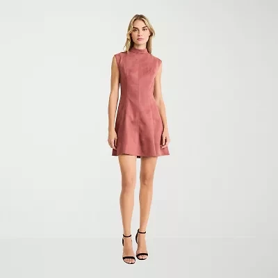 Clover And Sloane Womens Sleeveless Fit + Flare Dress