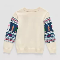 Okie Dokie Toddler & Little Boys Crew Neck Long Sleeve Pullover Sweater