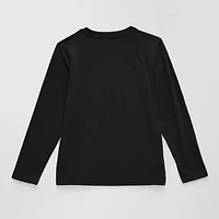 Thereabouts Little & Big Kid Boys Crew Neck Long Sleeve Regular Fit Graphic T-Shirt