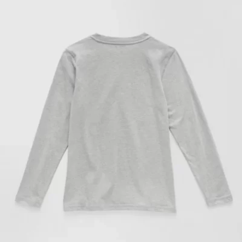 Thereabouts Little & Big Kid Boys Crew Neck Long Sleeve Regular Fit Graphic T-Shirt