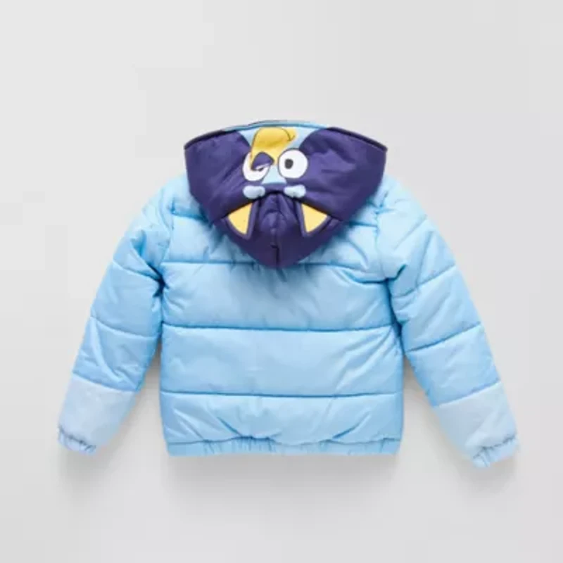 Little Boys Bluey Hooded Heavyweight Puffer Jacket