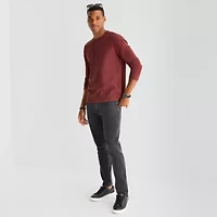 mutual weave Mens Long Sleeve Regular Fit Henley Shirt