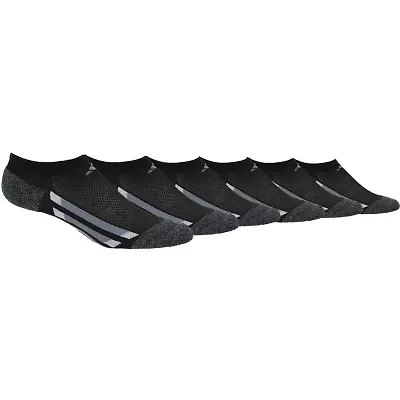 adidas Big Kid Boys Multi-Pack 6 Pair No Show Socks