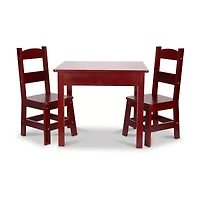 Melissa & Doug Wooden Table Chairs - Natural 3-pc. Chair Set